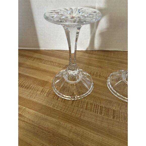 2 Nachtmann Bleikristal Candliere 6" Candle Stick Holders King Edward Pattern - Picture 11 of 15